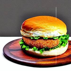 Cheese Lava Burger Veg 