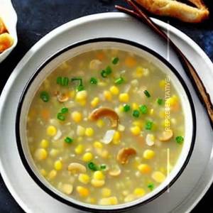 Sweet Corn Mushroom Soup