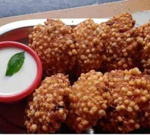 Sabudana Vada With Dahi (Big 10 Pcs)                                            