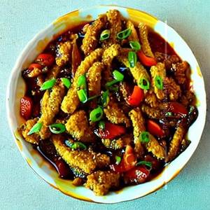 Crunchy Babycorn Mushroom in Veg Oyster Sauce