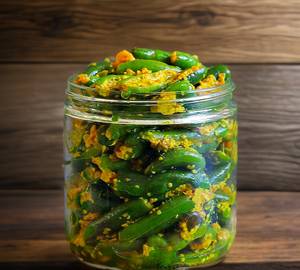 Green chilli pickle (250 grms)