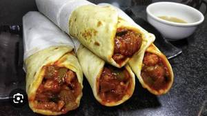 Chicken schezwan shawarma