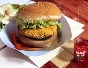 Chicken Seekh Kebab Burger