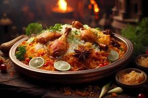 Hyderabadi Chicken Biryani [ Full ]