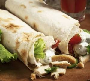 Chicken peri peri shawarma