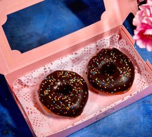 Dark Chocolate Glazed Doughnut ( Box Of 2 )