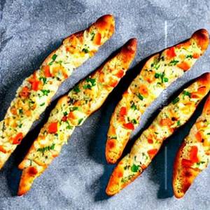 Stuffed garlic bread sticks                                                                 