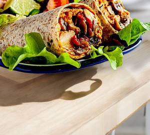 Crispy Mushroom Whole Wheat Wrap