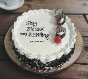 Dark and white cake