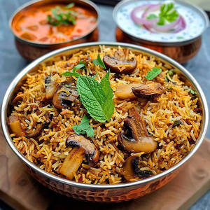 Mushroom Biryani
