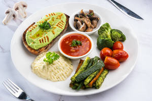 Low Fat Green Peas Hummus Breakfast [350 Gms]