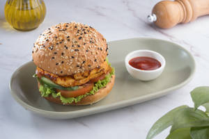 Peri Peri Paneer Burger - Krust Signature [200 Gms]