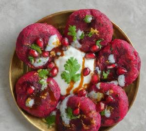 Beetroot Tikki Chat