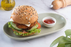 Hara Bhara Kebab Burger - Krust Signature [230 Gms]