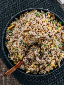 Fried Rice With Manchurian Gravy