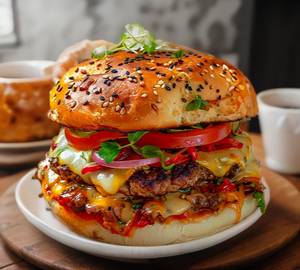 Paneer cheese burger