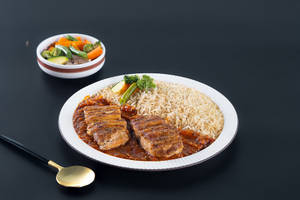 Brown Rice, Grilled Fish & Sauteed Veggies