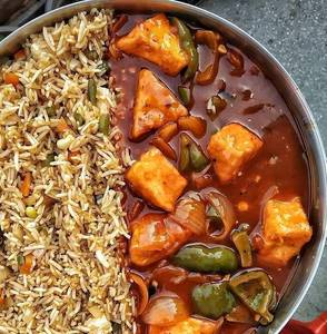 Fried Rice & Chilly Paneer