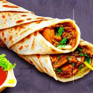 Egg paratha roll