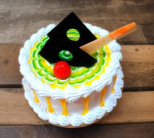 Eggless pineapple cake