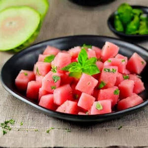 Diced Watermelon
