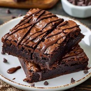 Eggless Almond Brownie
