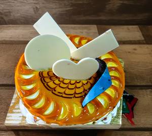 Eggless butterscotch cake