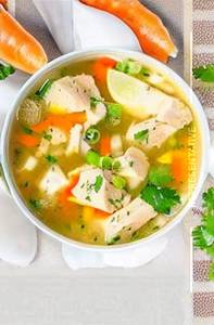 Lemon Coriander Chicken Soup