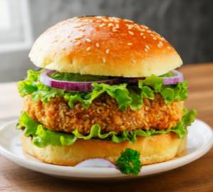 Crunchy tandoori burger