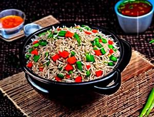 Veg Triple Fried Rice 