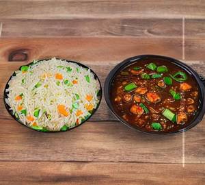 Veg Fried Rice & Manchurian