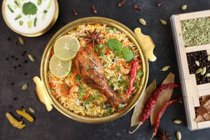 Spicy Chicken Biryani [2 Pieces]