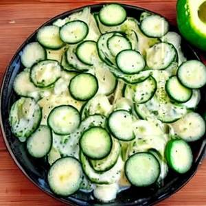 Cream Cucumber Salad