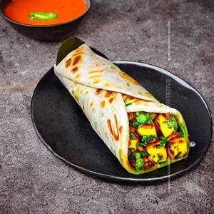 Egg Paneer Bhurji Roll