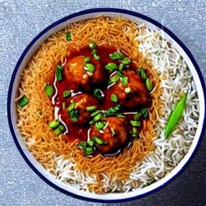 Manchurian & Plain Rice