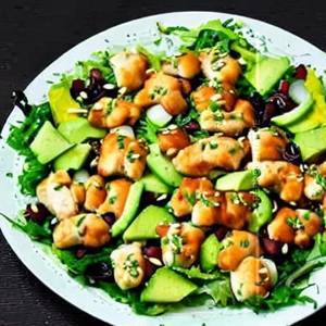 Orange Chicken Avacado Salad