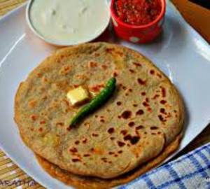 Aloo Paratha (4)(Salad,Raita,&Pickle)