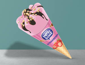 Hello Strawberry  Cone