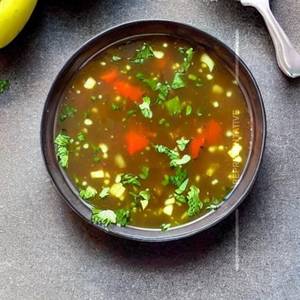 Veg Burnt Garlic Clear Soup