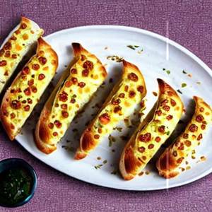 Paneer Stuffed Garlic Bread  