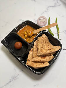 Chole Masala + Chapati + Gulab Jamun