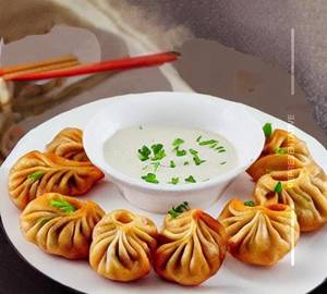 Mushroom fried momos