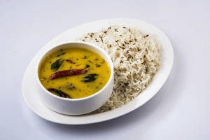 Dal tadka with jeera rice