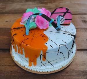 Cake Choco Mango [500 Gm ]Eggless