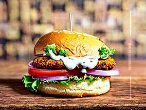 Chicken tikki burger