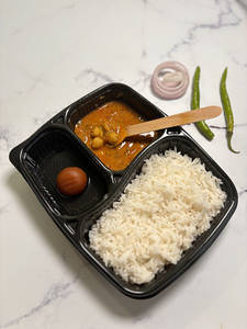Chole Masala + Rice + Gulab Jamun