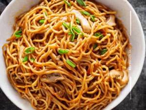 Mushroom Noodles With Gravy