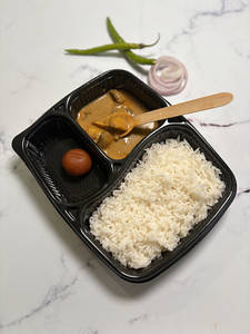 Mushroom Gravy + Rice + Gulab Jamun