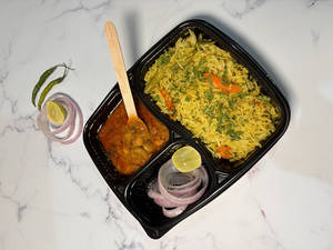 Pulao + Chole Masala