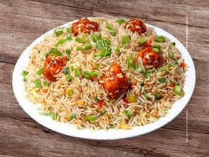 Veg manchurian fried rice